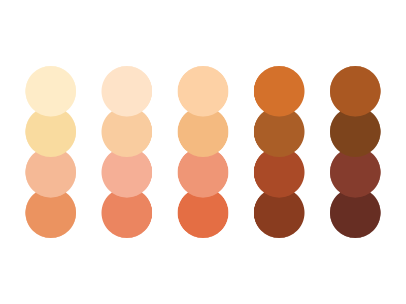 Skin color pigments